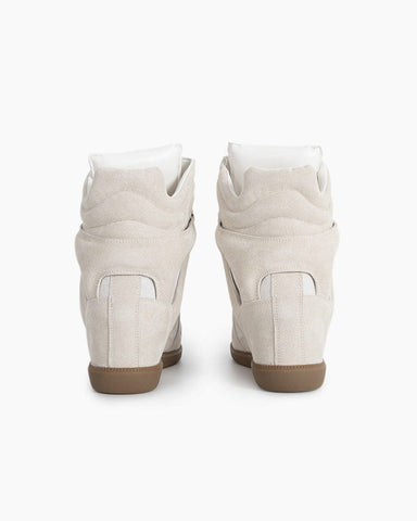 Bekett Suede and Leather High-Top Trainers