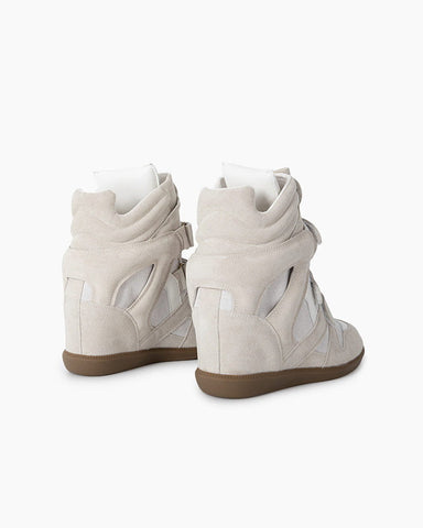 Bekett Suede and Leather High-Top Trainers