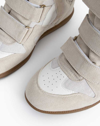 (Clean Up) Bekett Suede and Leather High-Top Trainers