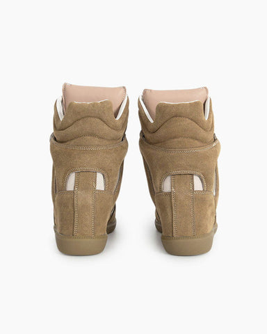 Bekett Suede and Leather High-Top Trainers