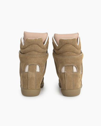 (Clean Up) Bekett Suede and Leather High-Top Trainers