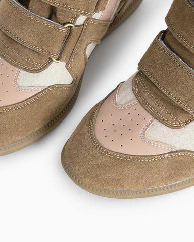 (Clean Up) Bekett Suede and Leather High-Top Trainers