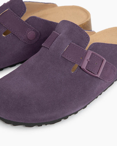 Suede Soft Footbed Boston Clogs