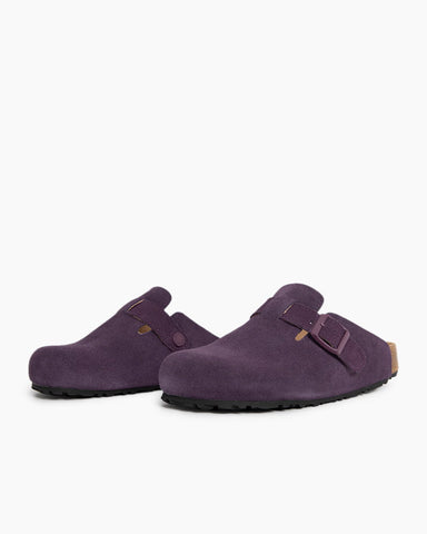 Suede Soft Footbed Boston Clogs