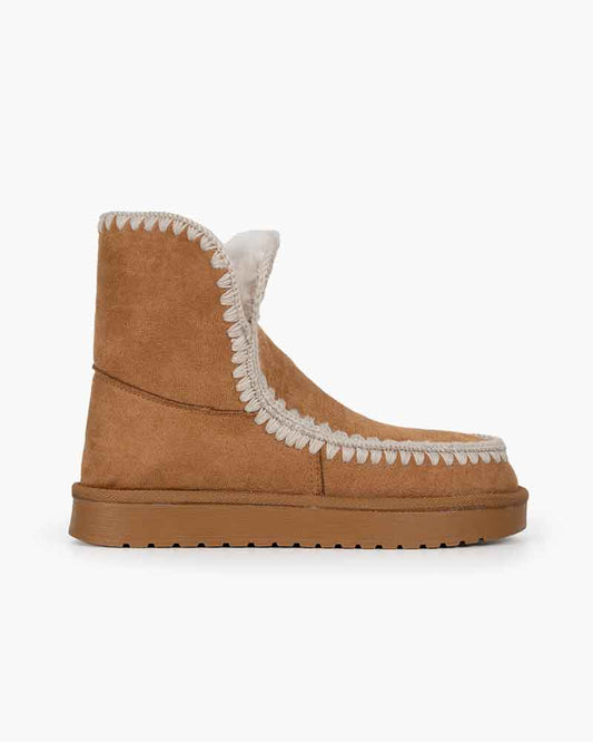 Glacier Sheepskin Ankle Boots with Shearling Lining