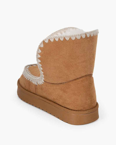 Glacier Sheepskin Ankle Boots with Shearling Lining