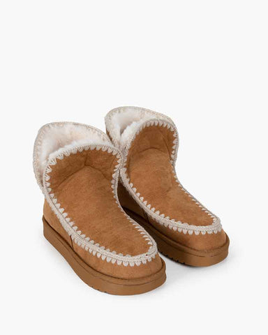 Glacier Sheepskin Ankle Boots with Shearling Lining