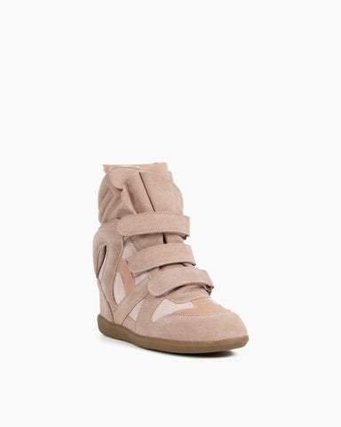 (Clean Up) Bekett Suede and Leather High-Top Trainers