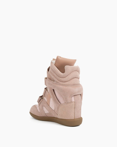 (Clean Up) Bekett Suede and Leather High-Top Trainers