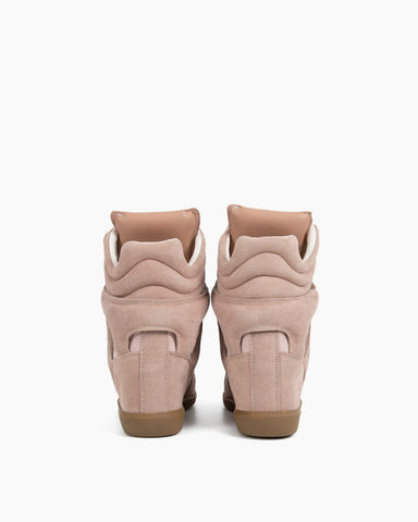 Bekett Suede and Leather High-Top Trainers