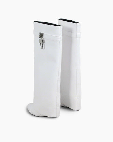 Women’s Midnight Padlock Wedge Boots