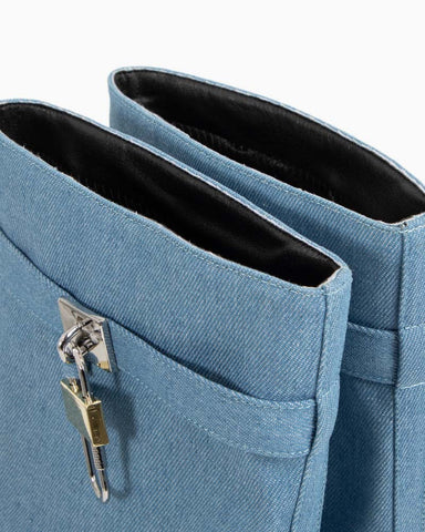 Women’s Midnight Padlock Wedge Boots