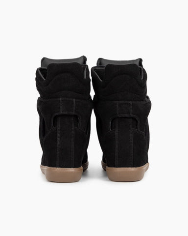 Bekett Suede and Leather High-Top Trainers