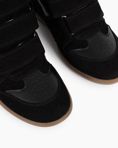 Bekett Suede and Leather High-Top Trainers