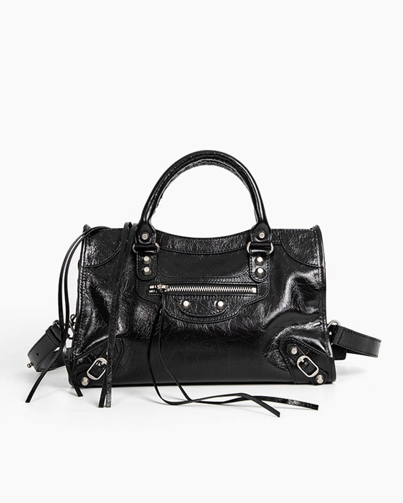 Women's black  LA City Calfskin Bag Medium
