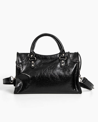 Women's black  LA City Calfskin Bag Medium