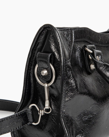 Women's black  LA City Calfskin Bag Medium