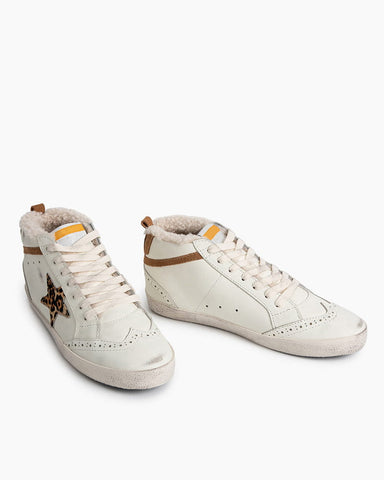 Women's Mid Star Leather Sneakers