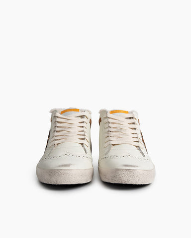 Women's Mid Star Leather Sneakers