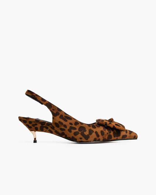 Leopard Pattern Evening Pumps