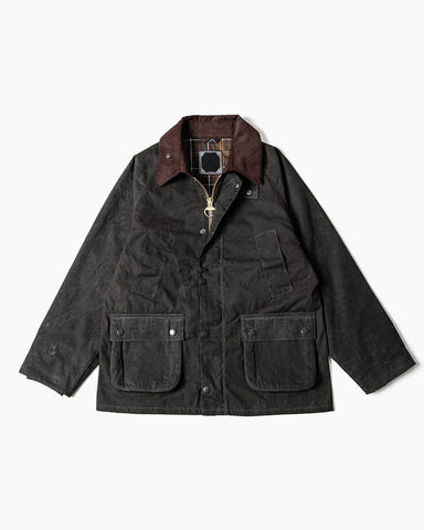Men's Waxed Cotton Field Jacket Corduroy Collar