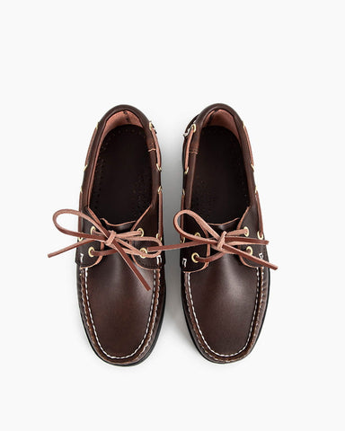 Leather Boat Shoes - Dark Brown
