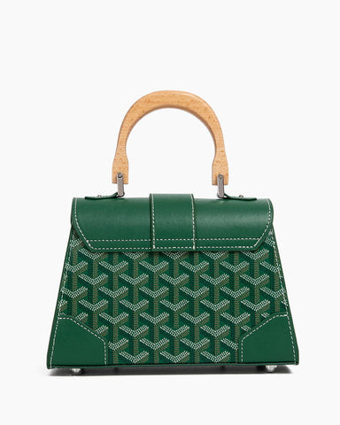 Women's Riviera Chic Wooden Handle Bag