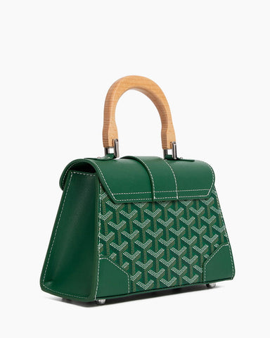 Women's Riviera Chic Wooden Handle Bag