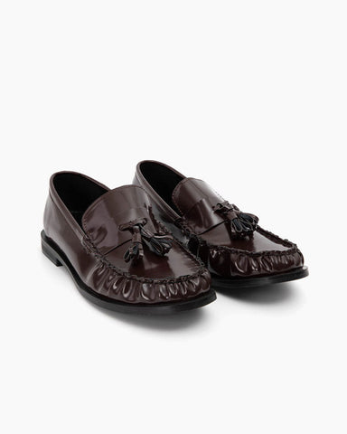 Women’s Leather Loafers with Tassel Detail