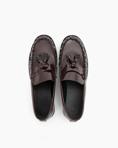 Women’s Leather Loafers with Tassel Detail