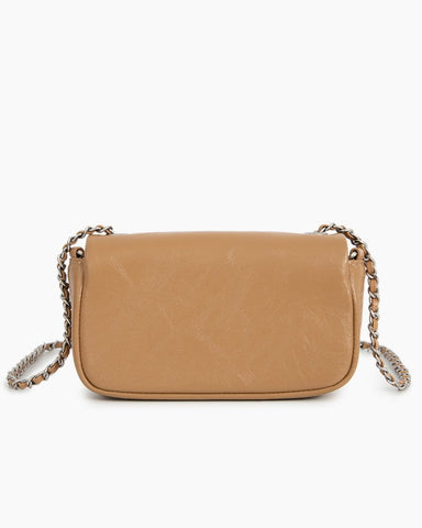 Chain Leather Mini Shoulder Satchel Micro Bag