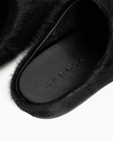 (Clean Up) Designer Real Fur Slides Clogs Mules Flat Luxury Slippers