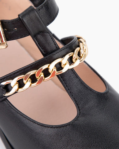 Metal-Chain-Chunky-Heel-Mary-Jane-Pumps