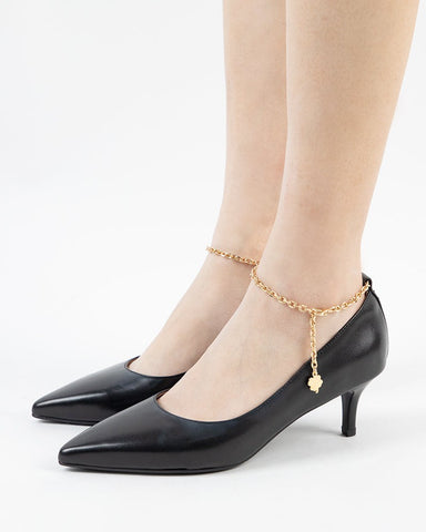 Gold Four-leaf Clover Ankle Chain