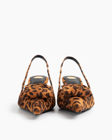 Leopard Pattern Evening Pumps
