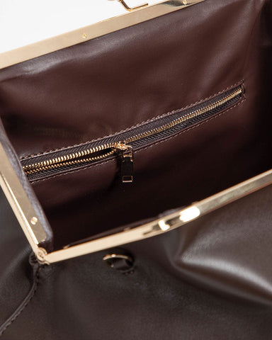 Women's Gallery Weekend Sculptural Leather Kisslock Bag