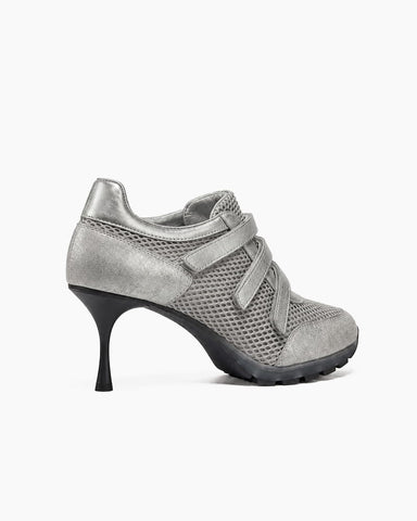 (Pre-sale) Breathable Mesh Triple-Strap Sneaker Heels