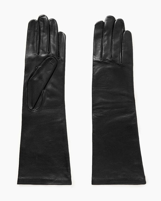 Black Lambskin Leather Gloves
