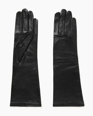 Black Lambskin Leather Gloves