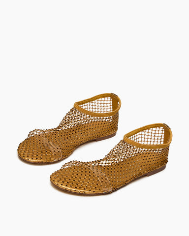 Women’s Rhinestone Mesh Ballet Flats