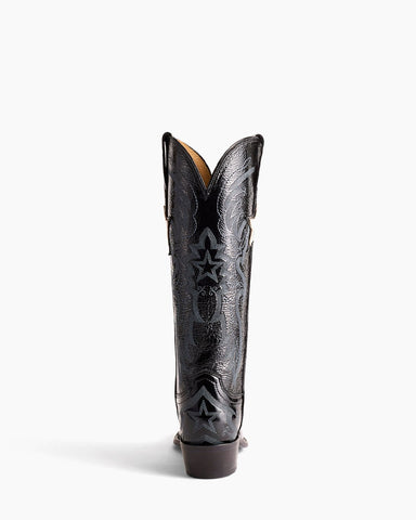 Women's Star Embellished Leather Western Boot