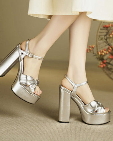 Women's Heloise 120 Leather Platform Sandals