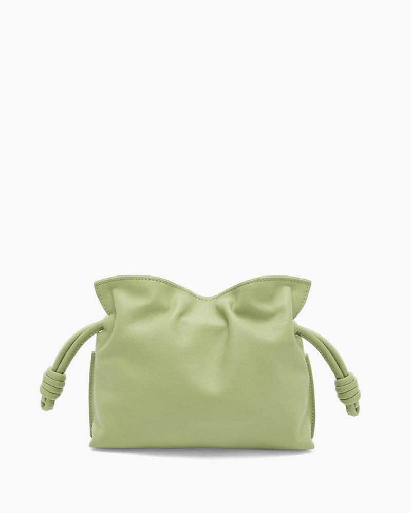 Vespera Mini Calfskin Clutch Light Pear