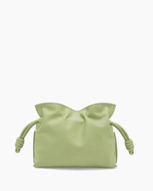 Vespera Mini Calfskin Clutch Light Pear