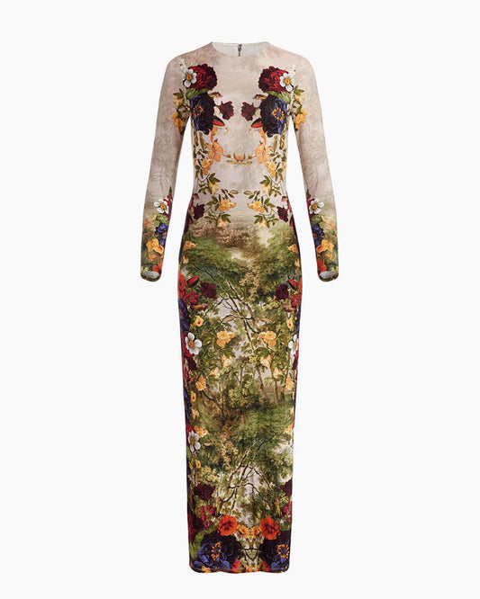 Women‘s Floral Print Maxi Dress