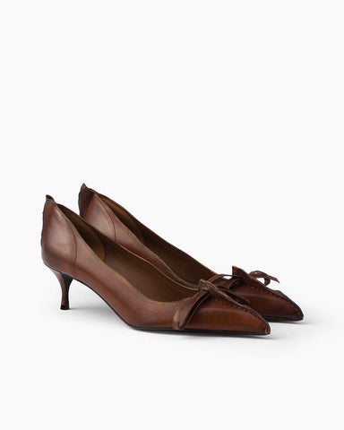 Women's Antique Leather Pumps