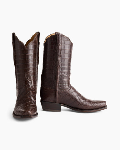 Men‘s Artisan Crocodile Pattern Western Boot