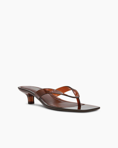 Women’s Transparent Low Heel Flip-Flop Sandals