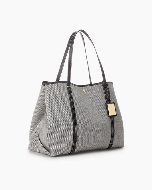 Women's Canvas & Leather Large Emerie Tote Bag