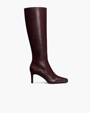 Women's Sleek Slim Heel Tall Boots